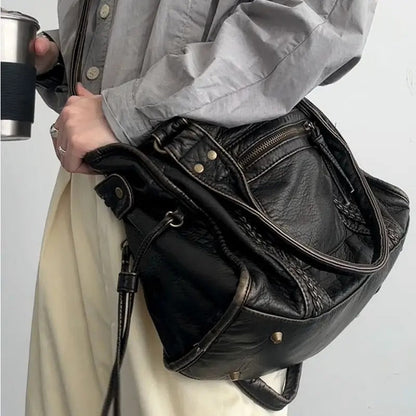 Jeoara - Vintage-Leder-Shopper