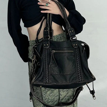 Jeoara - Vintage-Leder-Shopper