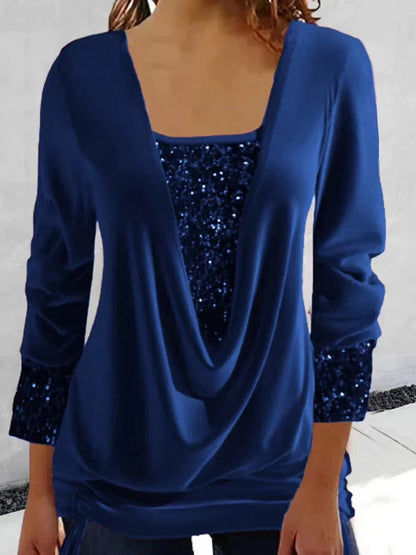 DELFINA'S ELEGANTE BLOUSE MET PAILLETTEN