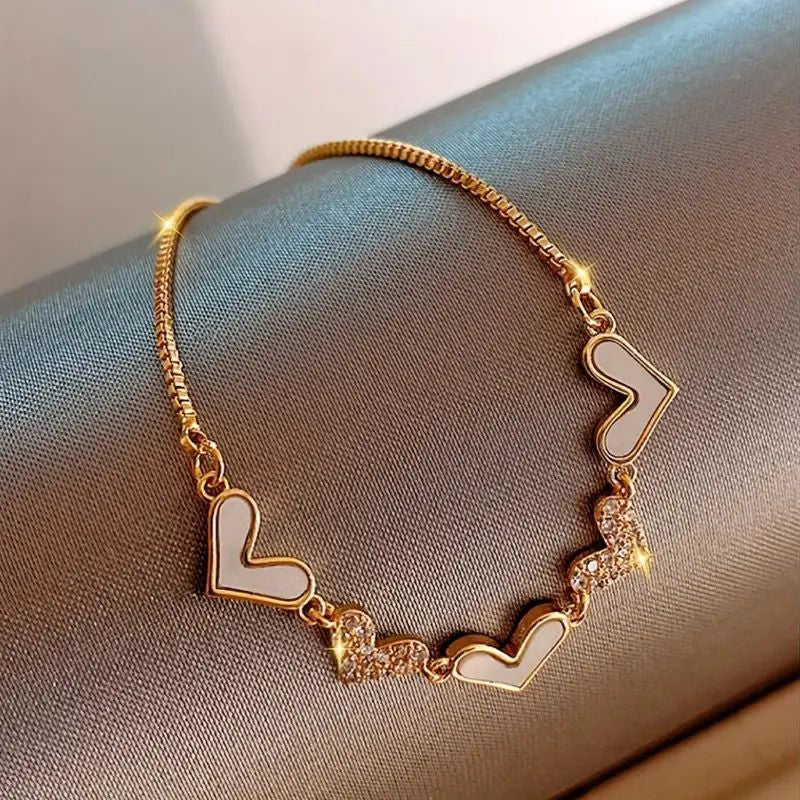 Vintage Hartjesarmband