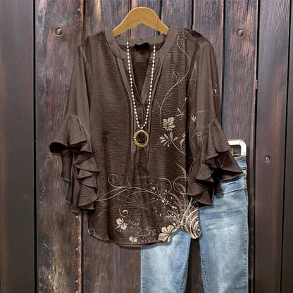 Bloes vintage met bloemenprint