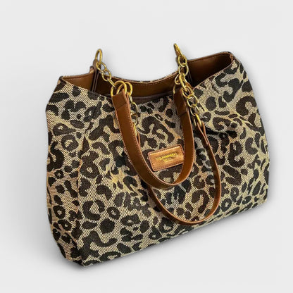 Ivy - Luipaard Canvas Tas