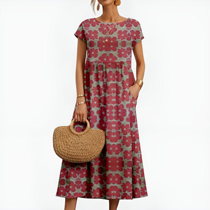 NORMA I LÄSSIGES GEBLÜMTES KLEID