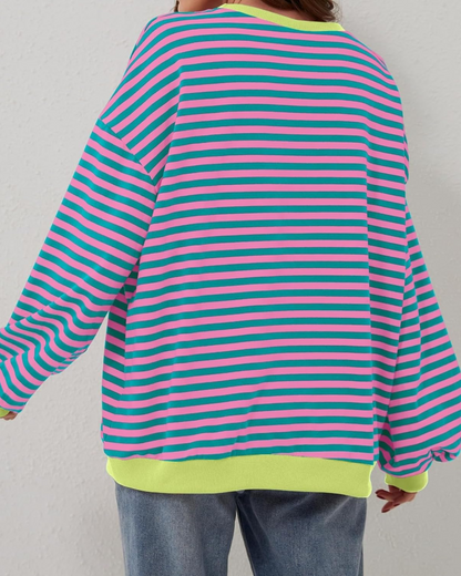 ROXANNE™ – Gestreepte oversized sweatshirt