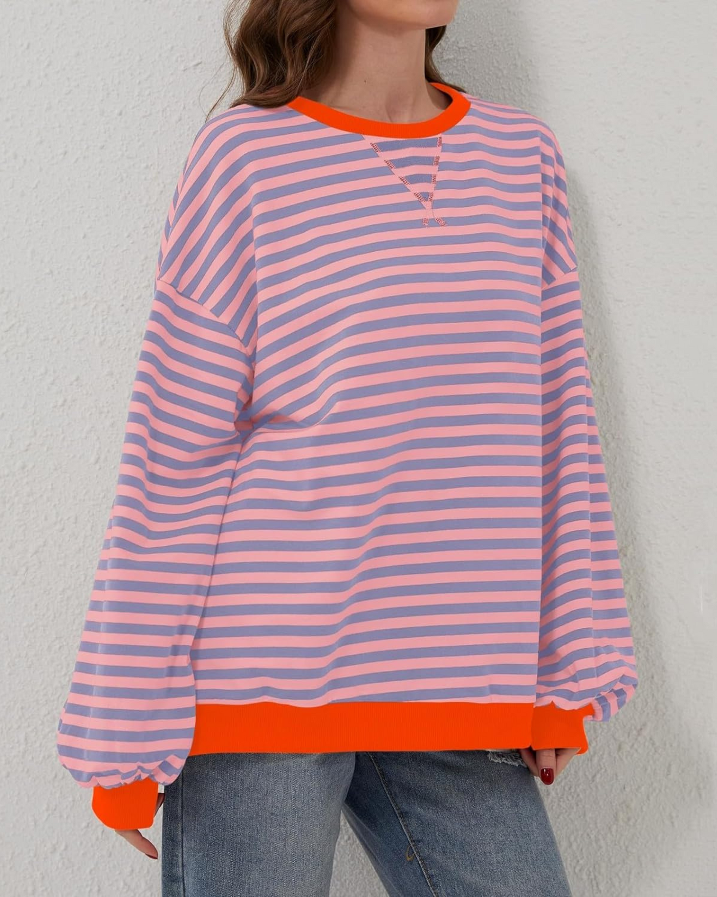 ROXANNE™ – Gestreepte oversized sweatshirt