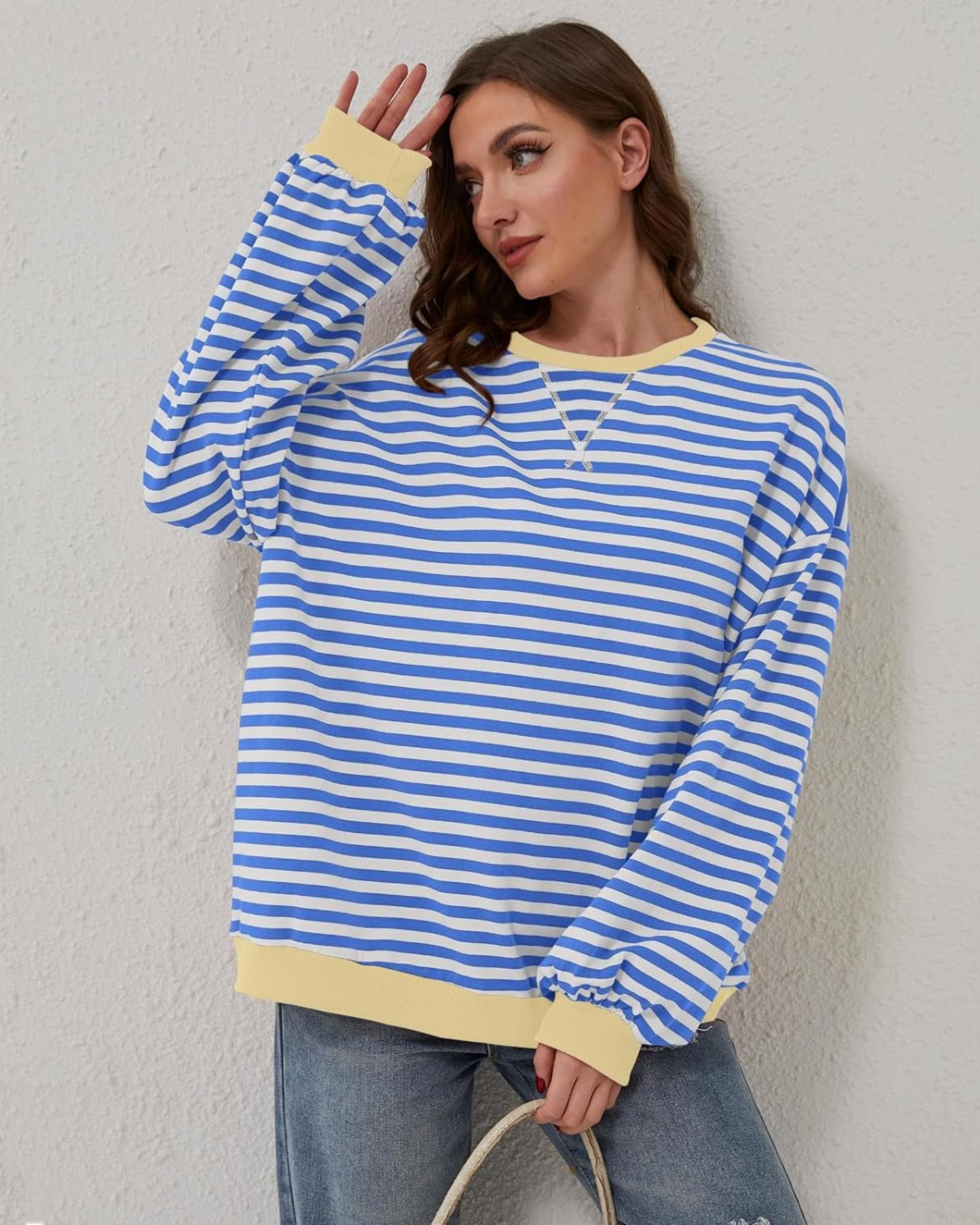 ROXANNE™ – Gestreepte oversized sweatshirt