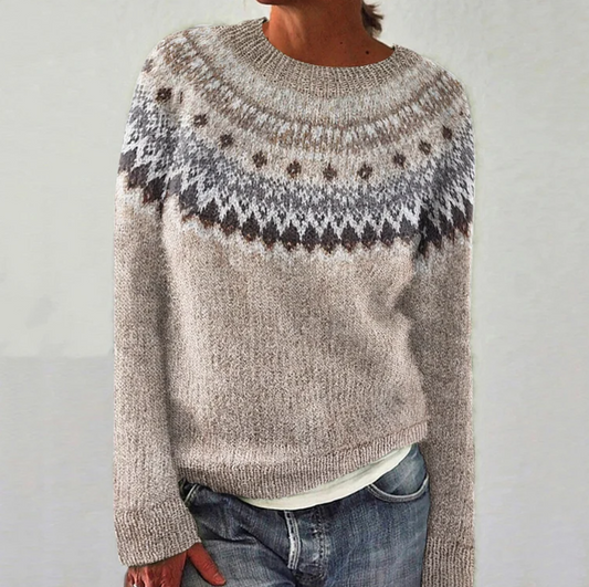 Cora - Lässiger Pullover mit Rundhalsausschnitt