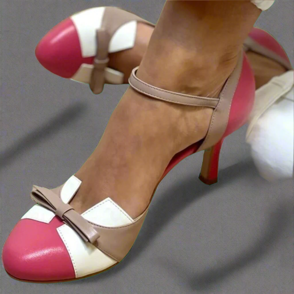 Bellarosa | Geknoopte sandalen met riempjes, ronde neus, veelkleurig