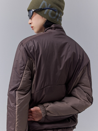 DryBench – Unisex Outdoor-Daunenjacke mit Kontrastkragen