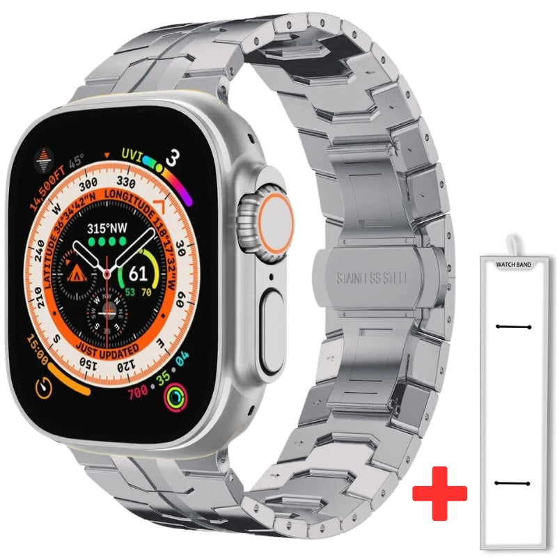 Titanium Roestvrijstalen Apple Watch Bandje