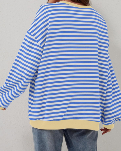 ROXANNE™ – Gestreepte oversized sweatshirt