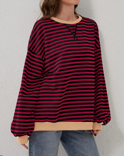 ROXANNE™ – Gestreepte oversized sweatshirt