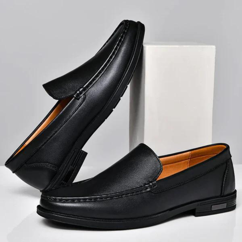 Murcia lederen loafers