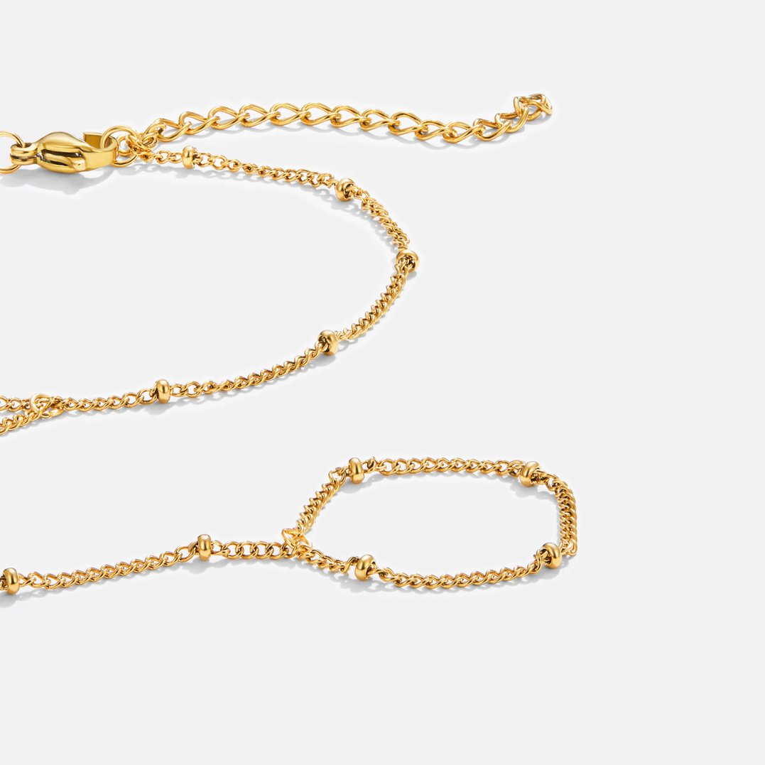 Gouden kettingarmband