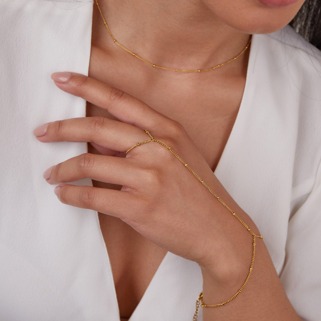 Gouden kettingarmband