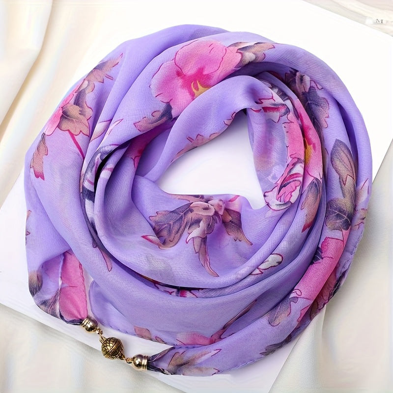 Casual Sjaal Met Bloemenprint
