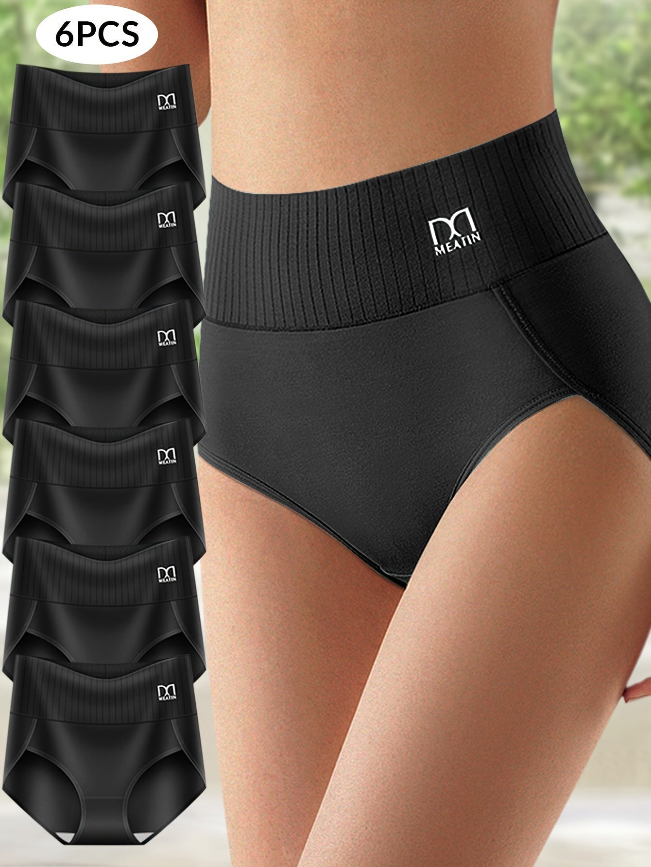 Shaplex™ – 6er-Pack Atmungsaktive & Bequeme Taillenslips mit Bauchstütze