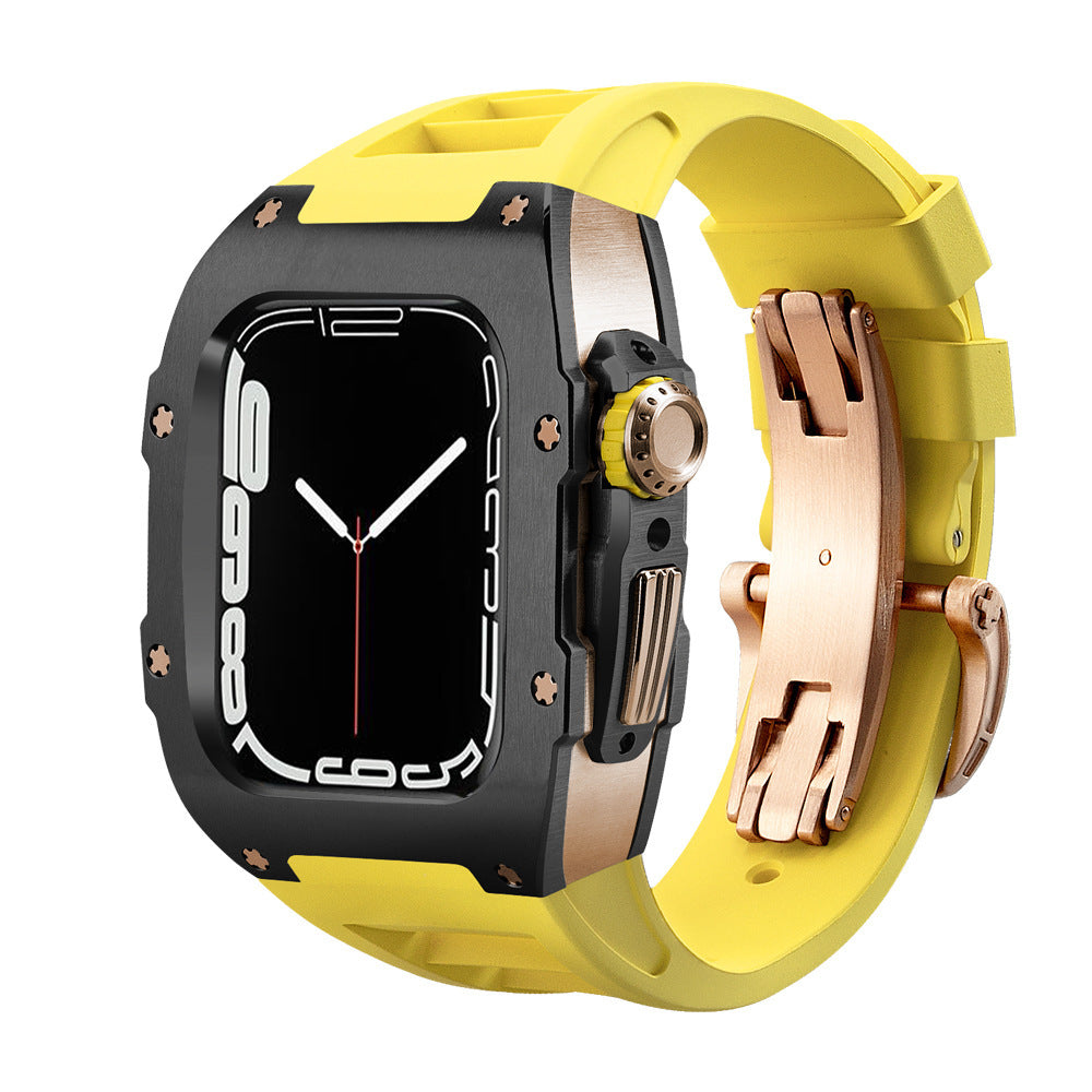 Luxe metalen horlogebandje voor Apple Watch-serie 44/45 mm