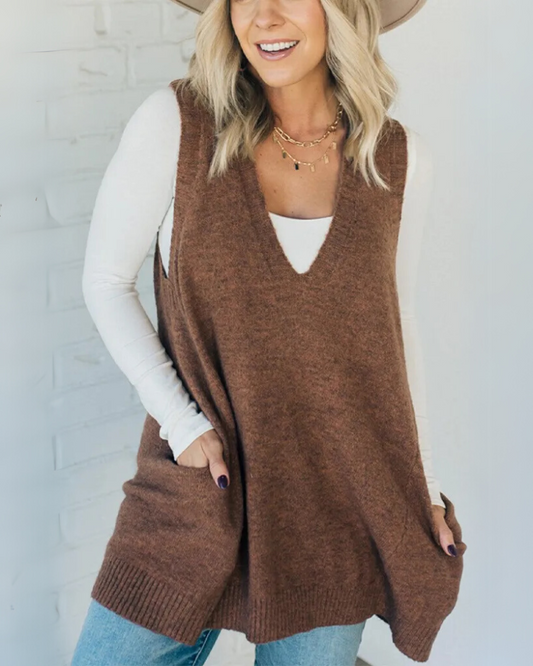 AROLA | Comfortabel gebreid vest