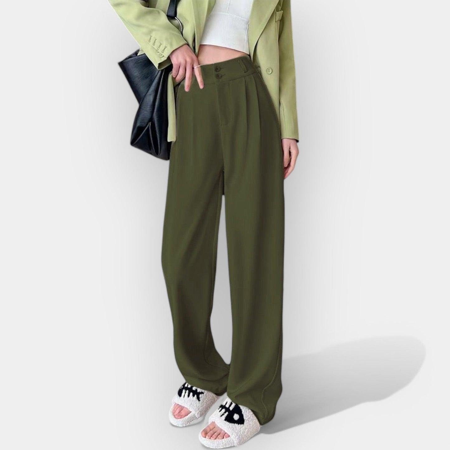 Wijde broek in Koreaanse stijl