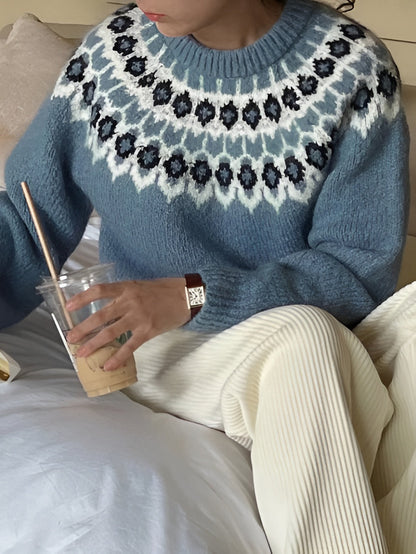 Maud | Jacquard-Pullover