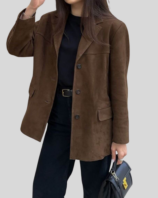Birgitta™ – Elegante vintage blazer met luxe afwerking