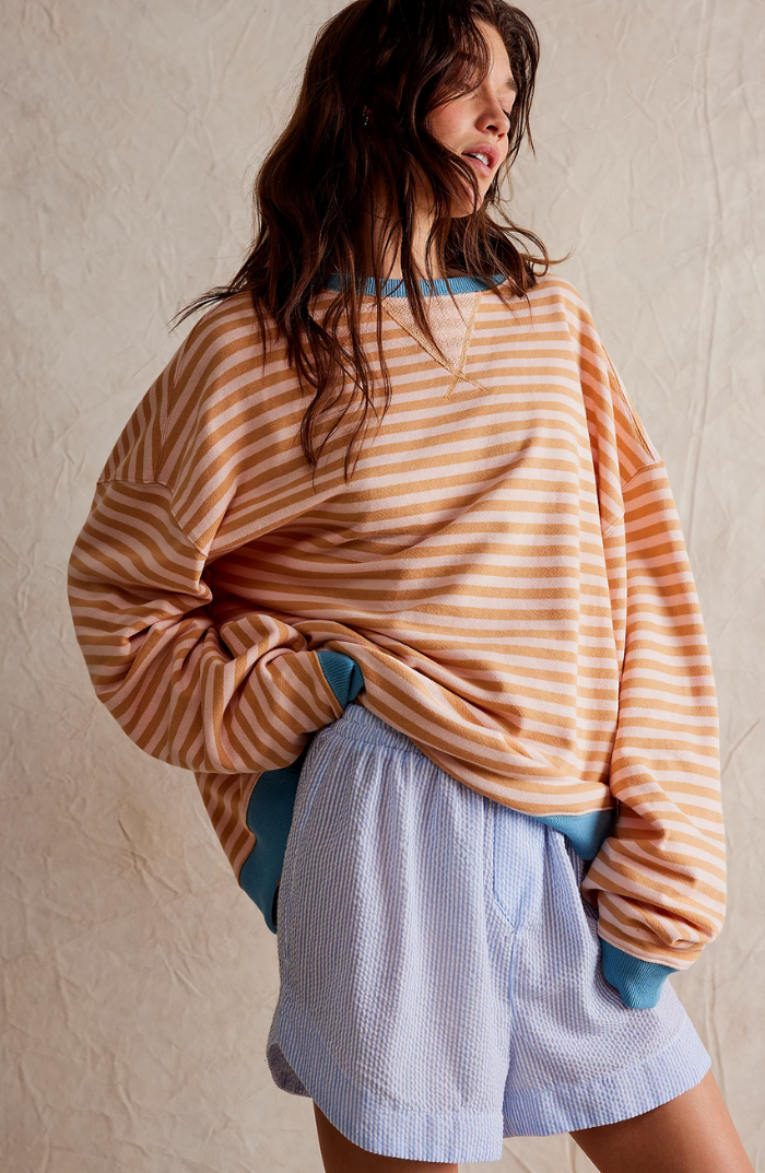 Mana | Gestreepte oversized trui