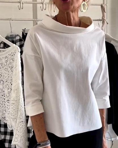 WIEBKE I COMFORTABELE 3/4-MOUWENBLOUSE