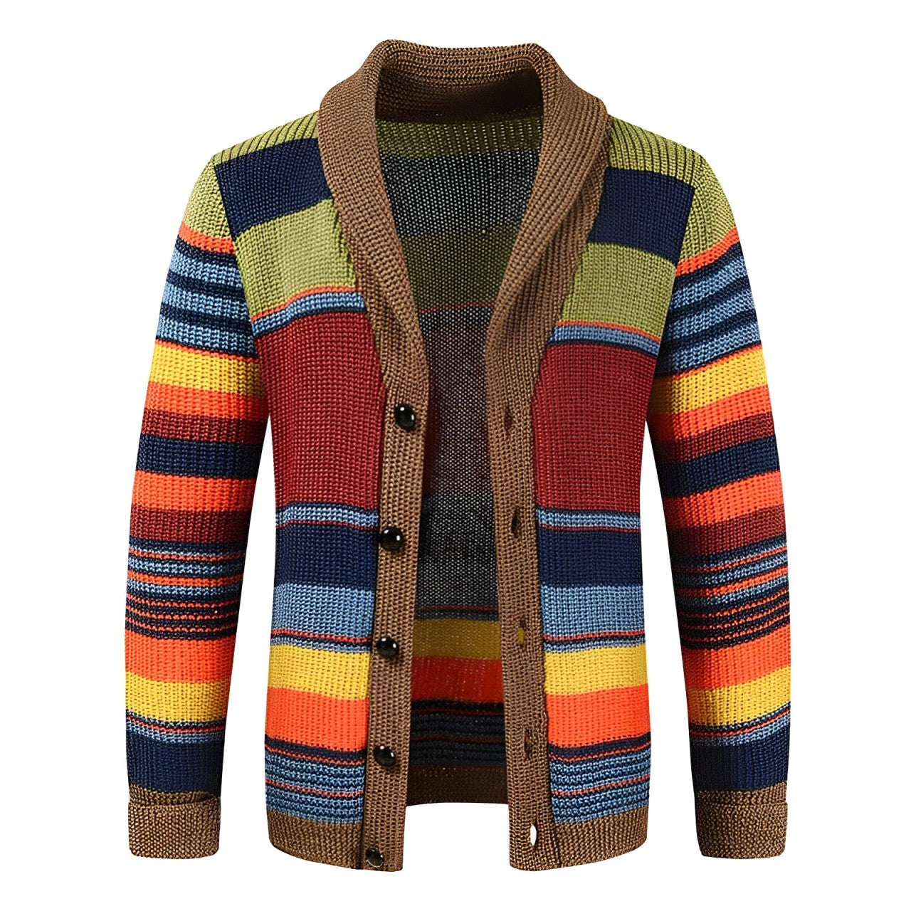 Damson - Color Block Turtle Neck Jumper