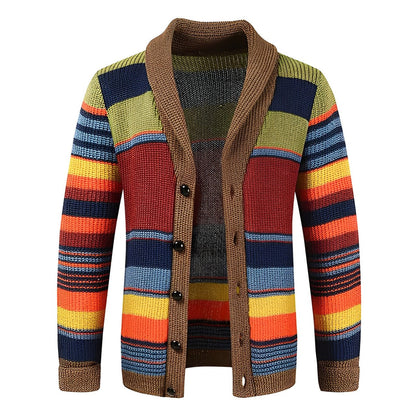 Damson - Color Block Turtle Neck Jumper