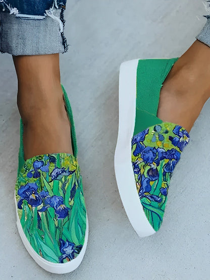 Barneys New York | Van Gogh Irissen Print Canvas Schoenen