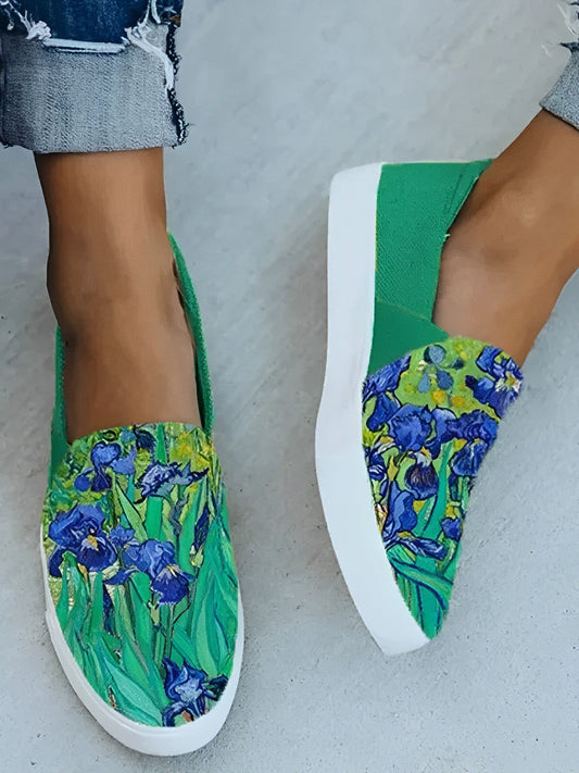 Barneys New York | Van Gogh Irissen Print Canvas Schoenen