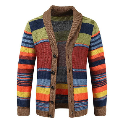 Damson - Color Block Turtle Neck Jumper