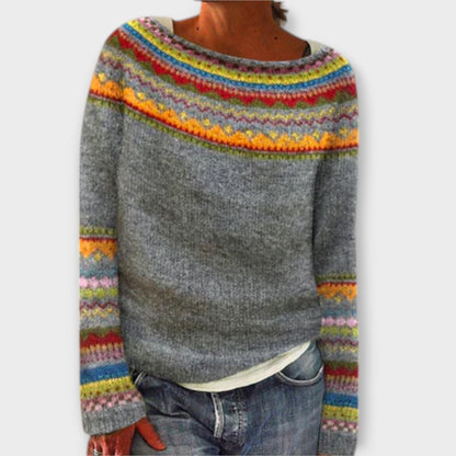 Vintage gebreide trui voor dames