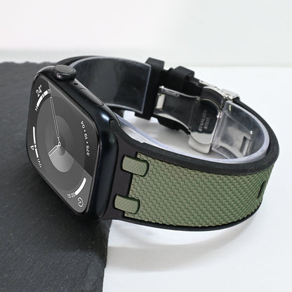 Tactische siliconen Apple Watch-band