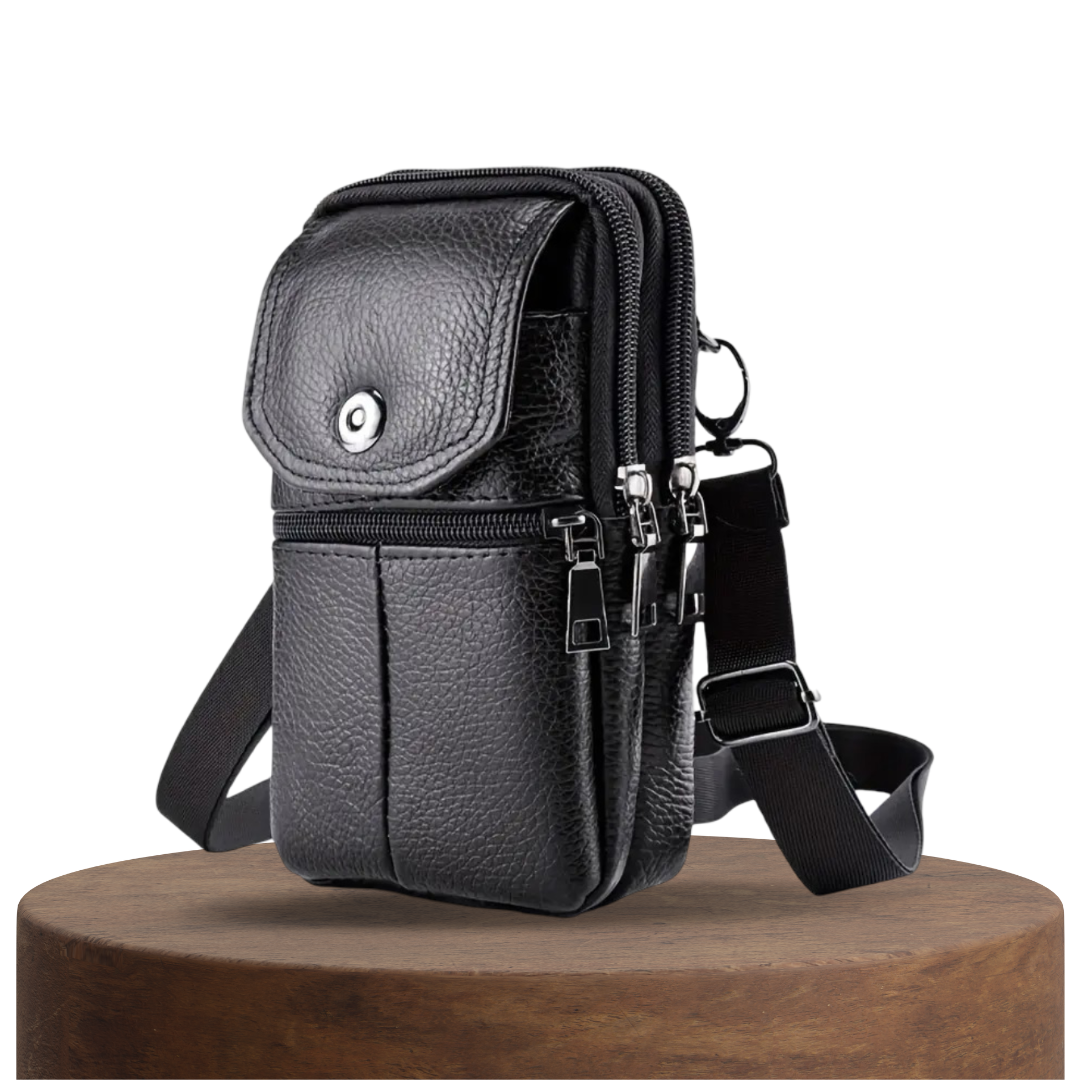 Robert – Kompakte Ledertasche für Reisen und den täglichen Gebrauch