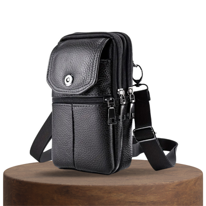 Robert – Kompakte Ledertasche für Reisen und den täglichen Gebrauch