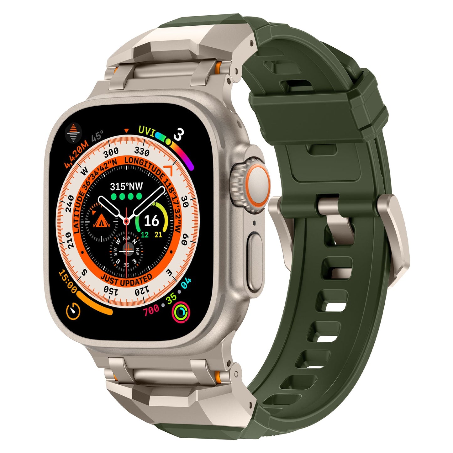 Zephyr siliconen Apple Watch-bandje