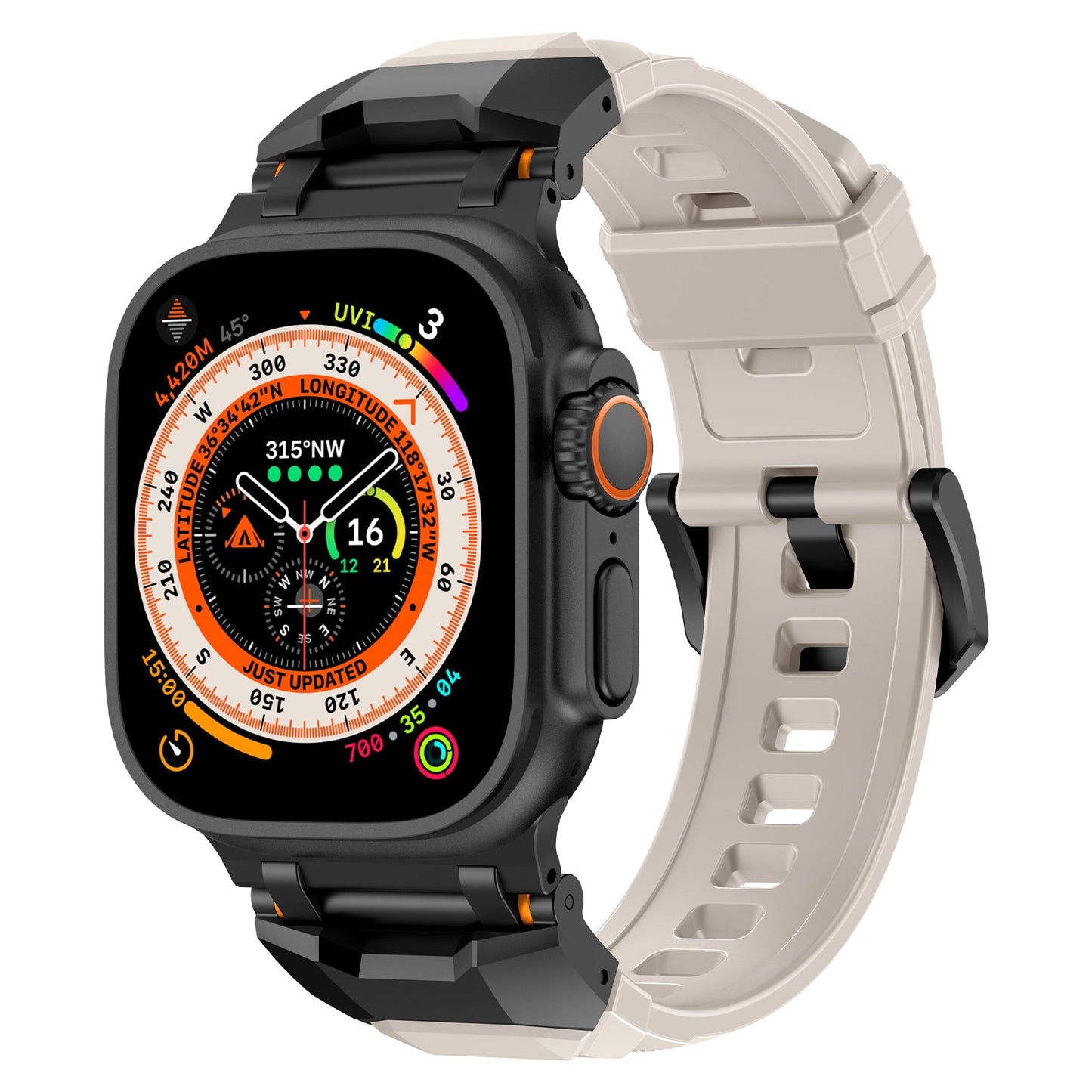 Zephyr siliconen Apple Watch-bandje