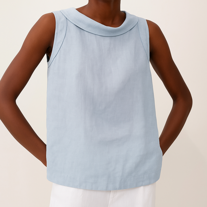 Clara – Mouwloze coltop