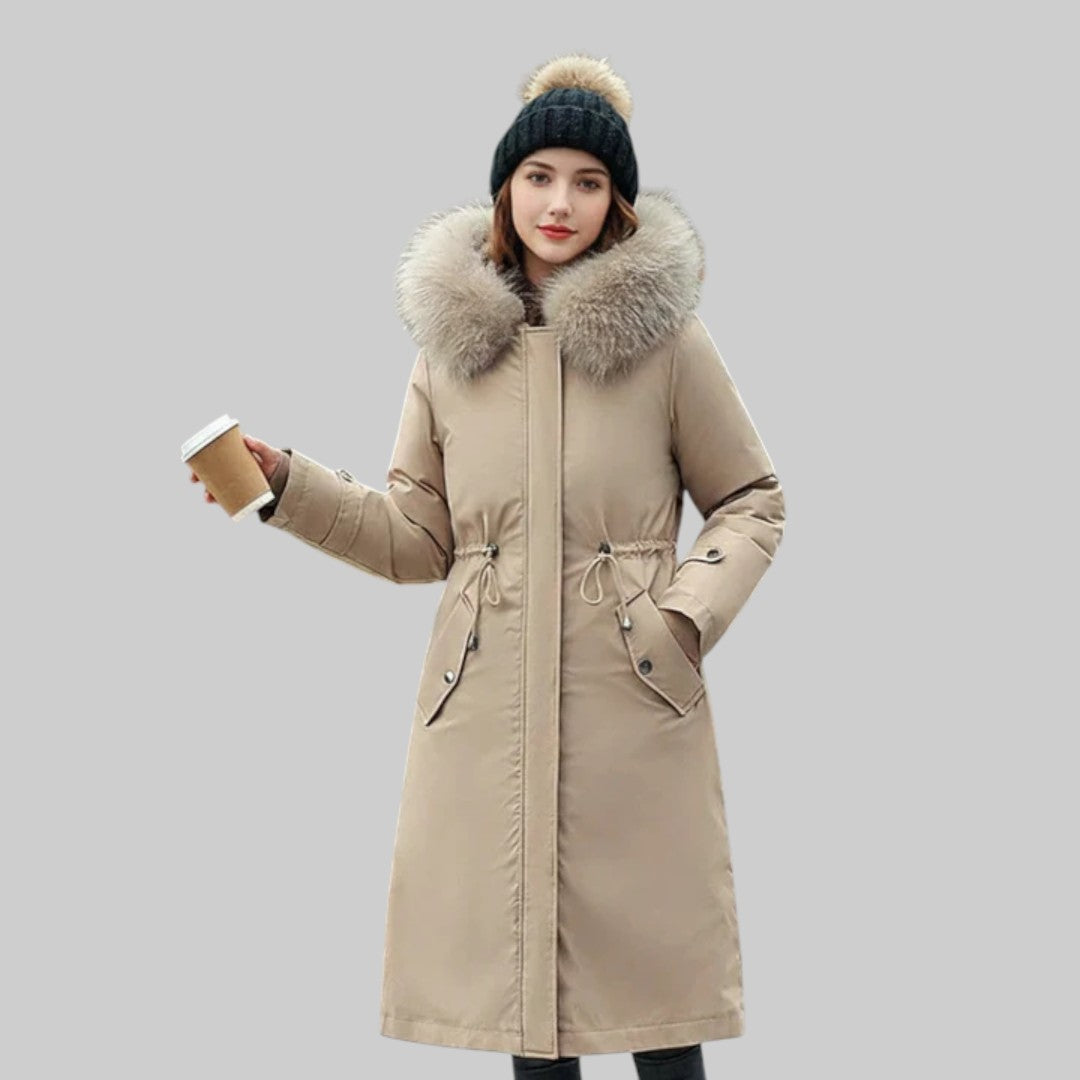 ARIEL | DAMEN-WINTERJACKE MIT KAPUZE UND WEICHEM KRAGEN