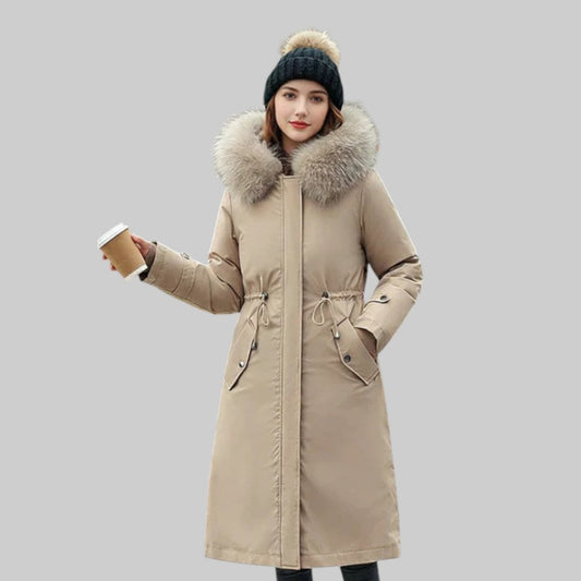 ARIEL | DAMEN-WINTERJACKE MIT KAPUZE UND WEICHEM KRAGEN