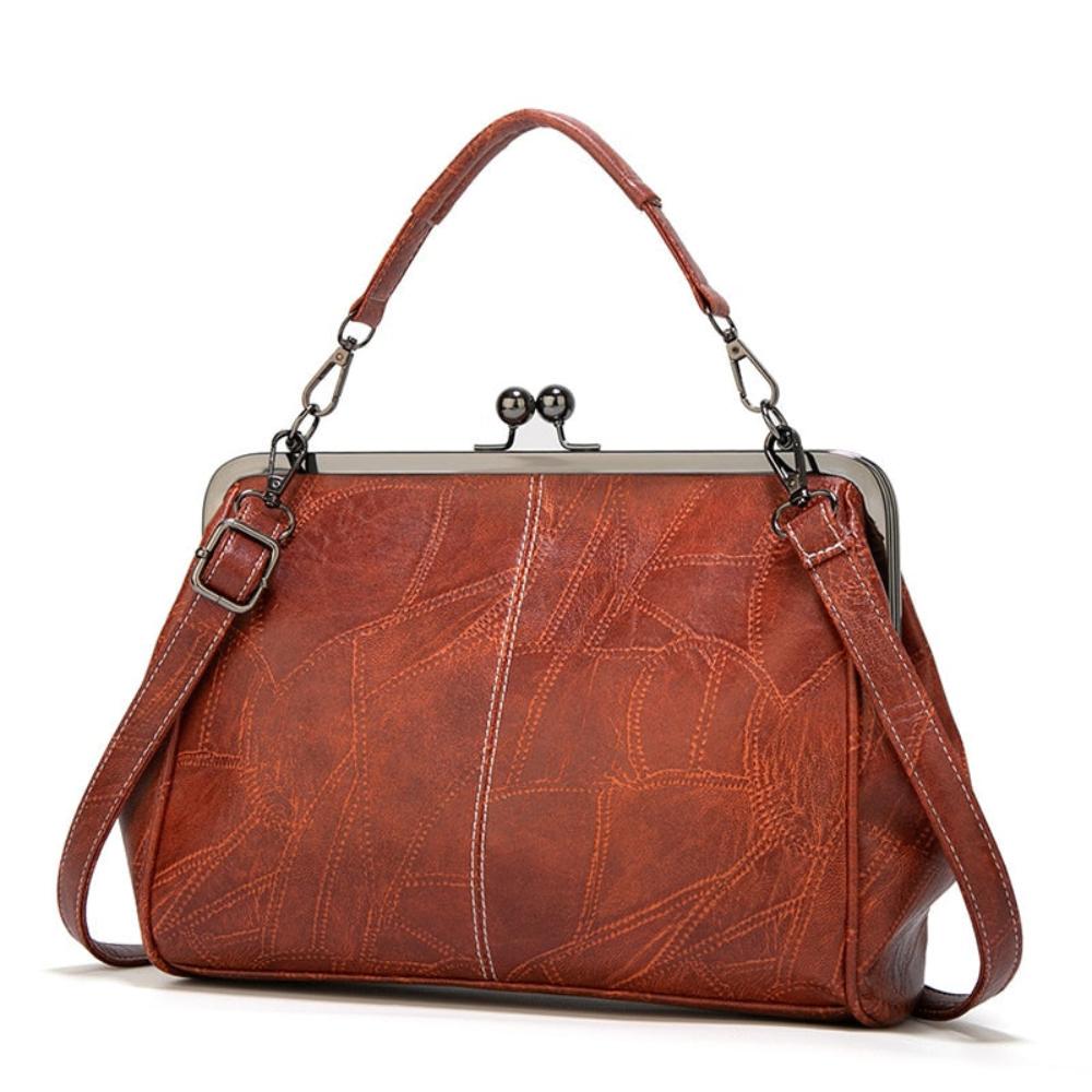 Mila | Zeitlose Vintage Tasche mit elegantem Riegelverschluss
