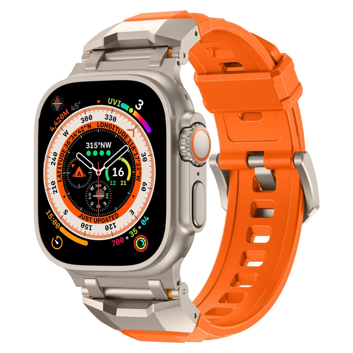 Zephyr siliconen Apple Watch-bandje