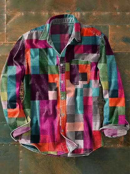Quinn | Unisex Regenbogenfarbiges Shirt
