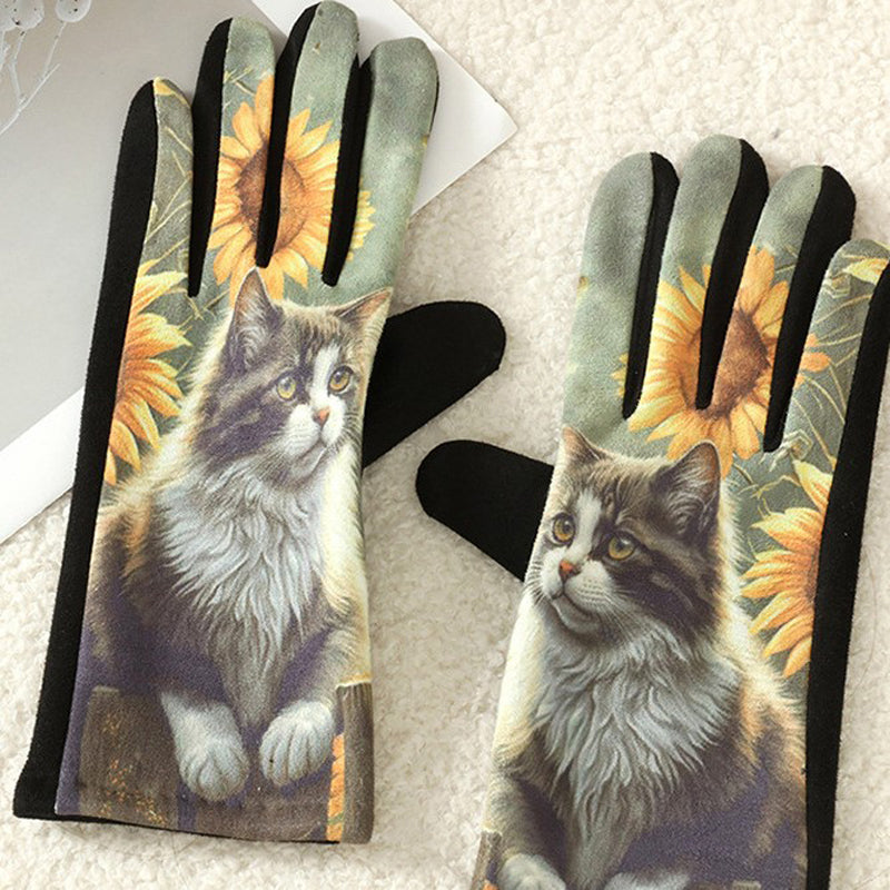 Gants Chauds De Dessin Animé