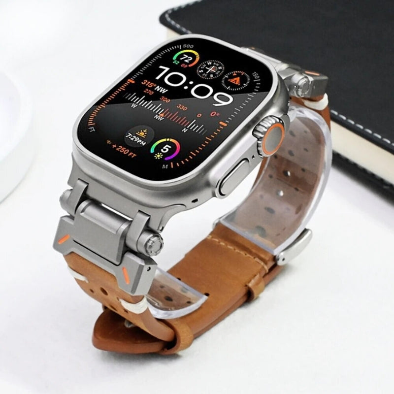 TitaniumTouch Leder Apple Watch Armband