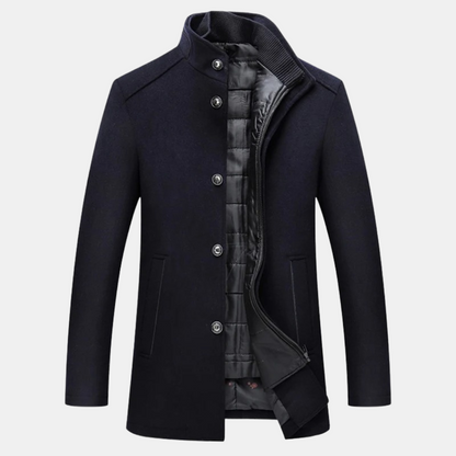 Jonathan™ | Dikke wollen trenchcoat