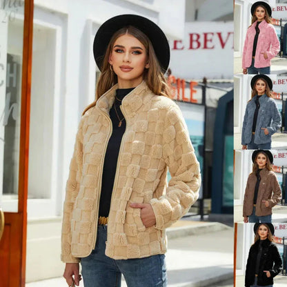 Valentine - Karierte Winterjacke für Damen