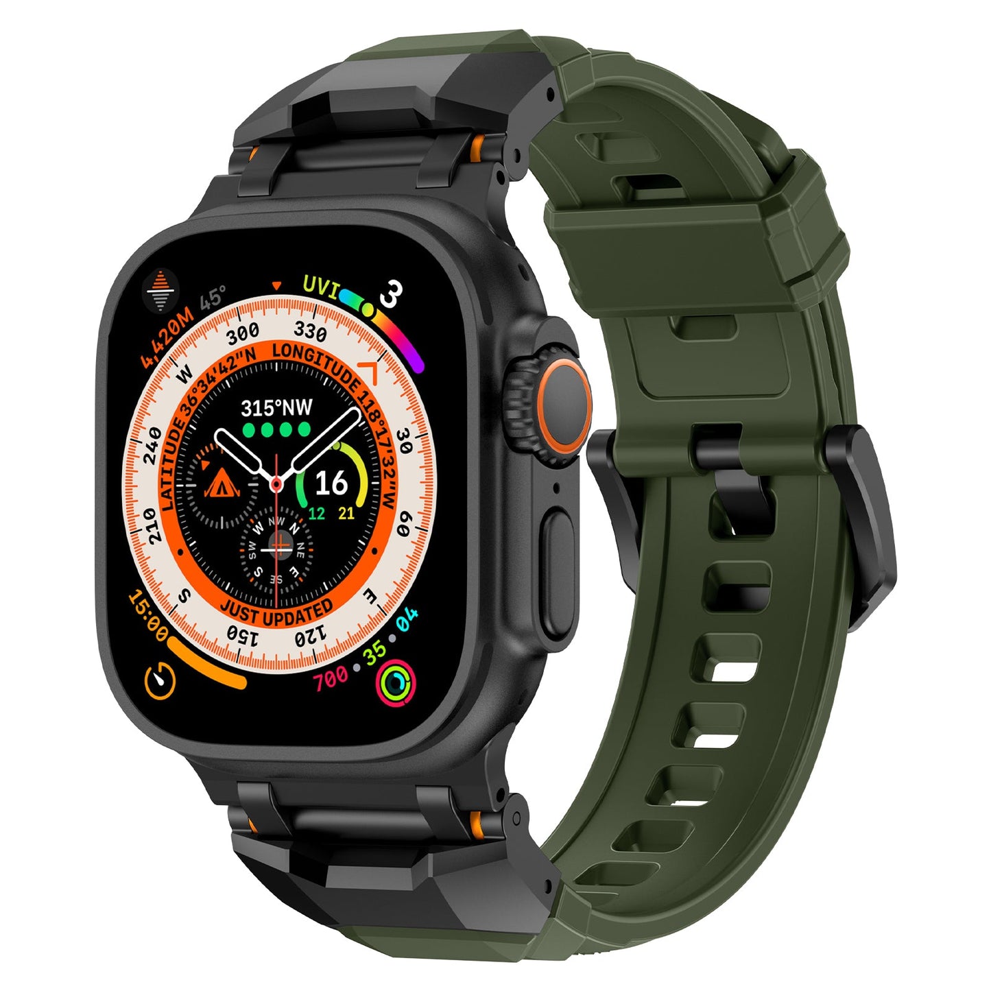 Zephyr siliconen Apple Watch-bandje